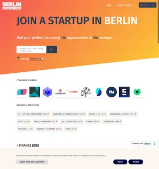 Berlin Startup Jobs platform preview