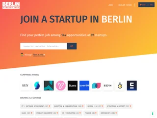 Berlin Startup Jobs platform preview