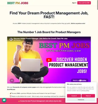 Best PM Jobs platform preview