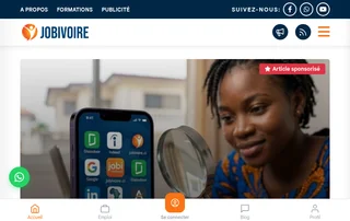 Jobivoire.ci screenshot preview