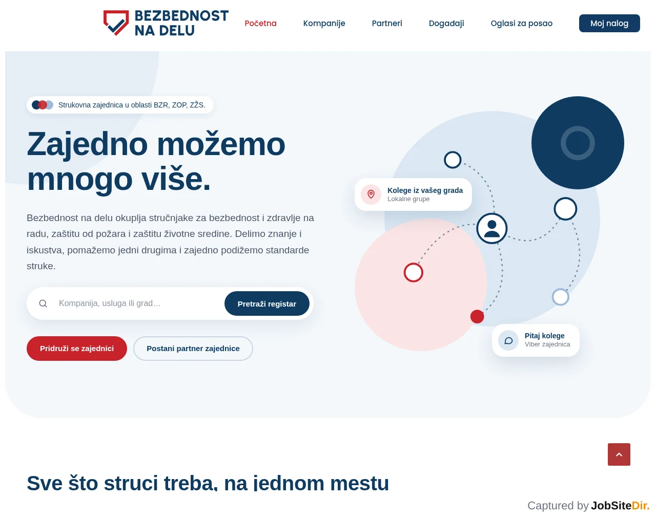 Bezbednost na delu website screenshot