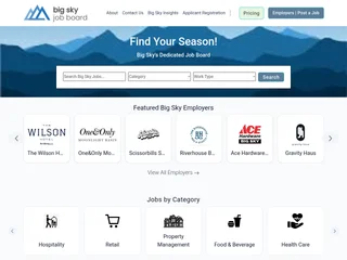 Big Sky Job Board platform preview Big Sky Job Board platform preview