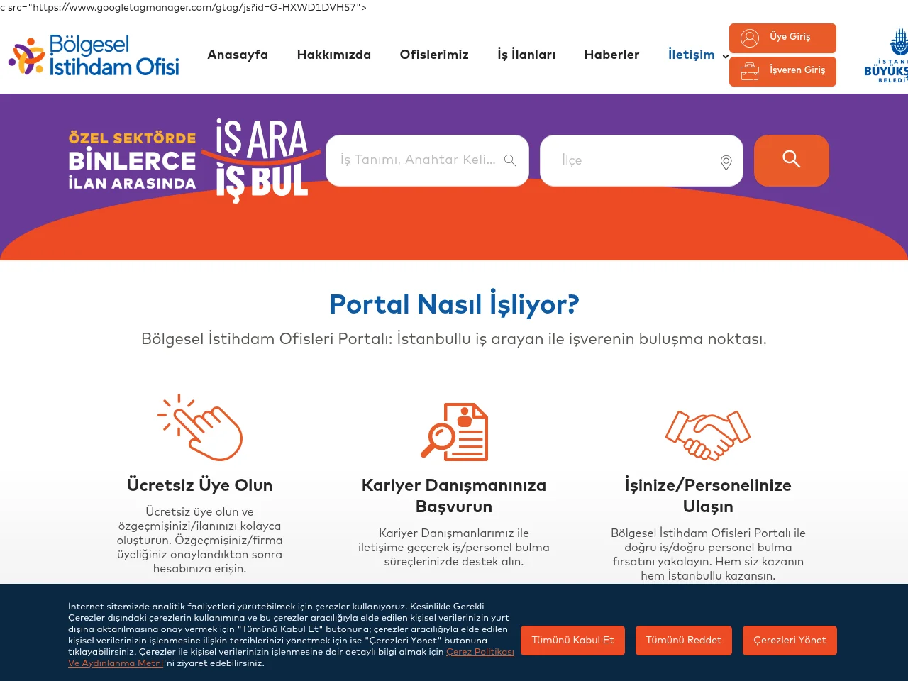 İstanbul Bölgesel İstihdam Ofisleri - İş Ara İş Bul screenshot İstanbul Bölgesel İstihdam Ofisleri - İş Ara İş Bul job board platform screenshot showing job search interface