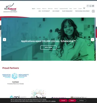 BioTalent Canada platform preview