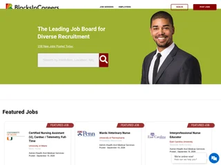 BlacksInCareers.com screenshot preview