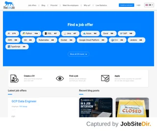 Blue Lion Job Board platform preview Blue Lion Job Board platform preview