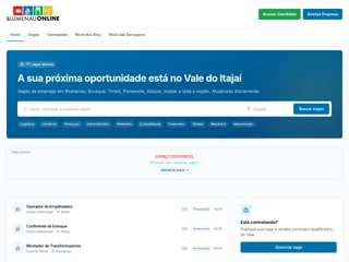 Blumenau Online platform preview