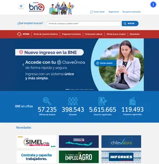 Bolsa Nacional de Empleo platform preview