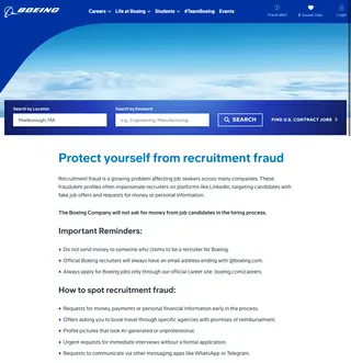 Boeing Careers platform preview