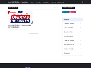 Bolsa de Trabajo Paraguay platform preview