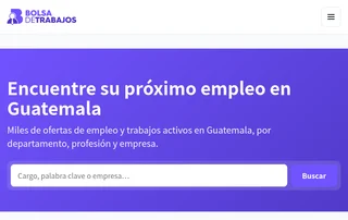 Bolsa de Trabajo y Empleo en Guatemala screenshot preview Bolsa de Trabajo y Empleo en Guatemala screenshot preview