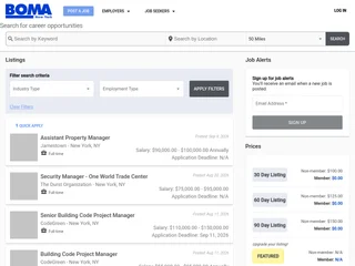 BOMA New York Job Board screenshot preview BOMA New York Job Board screenshot preview