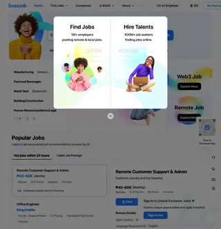 bossjob platform preview