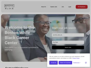 Boston While Black Career Center screenshot preview Boston While Black Career Center screenshot preview