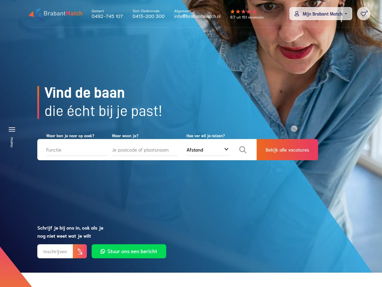 Brabant Match screenshot Brabant Match job board platform screenshot showing job search interface