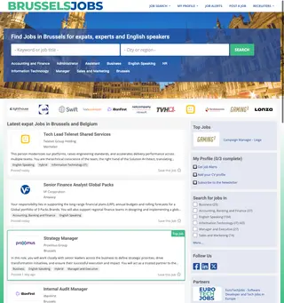 BrusselsJobs screenshot preview