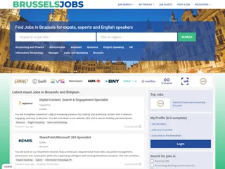 BrusselsJobs platform preview BrusselsJobs platform preview