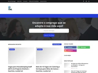 Bué de Empregos platform preview