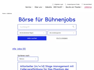 Deutscher Bühnenverein screenshot preview Deutscher Bühnenverein screenshot preview