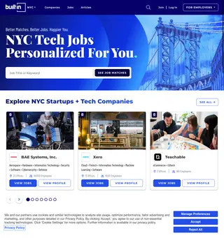 Built In NYC platform preview