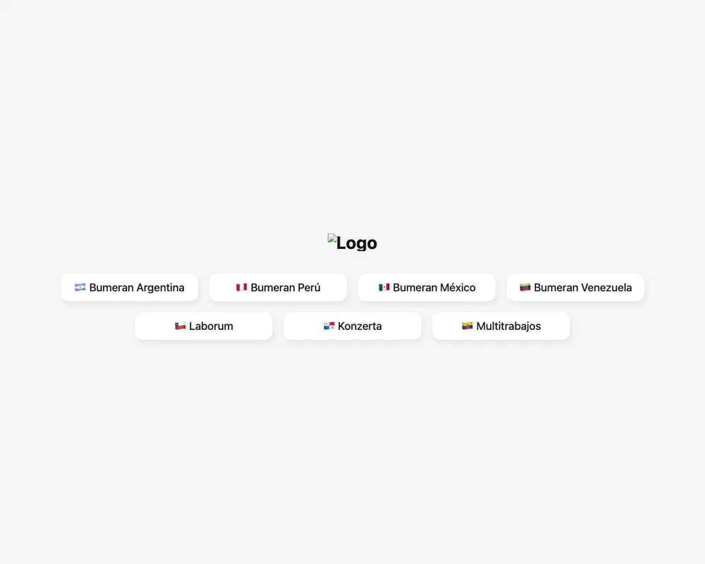 Bumeran job board platform screenshot showing job search interface