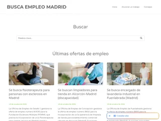 Busca Empleo Madrid platform preview Busca Empleo Madrid platform preview