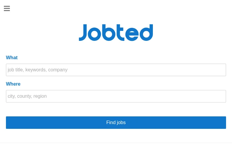 Jobted screenshot Jobted job board platform screenshot showing job search interface