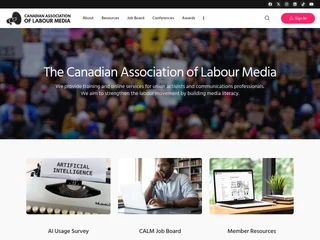 Canadian Association of Labour Media screenshot preview