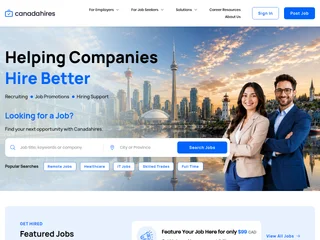 Canada Hires platform preview Canada Hires platform preview