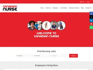 CanadianNurse.org screenshot preview