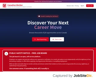 Canadian Worker platform preview