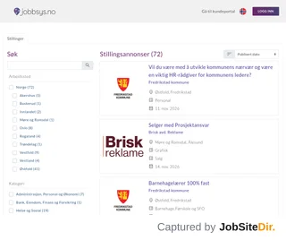 Jobbsys.no platform preview Jobbsys.no platform preview