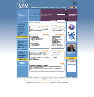 CAO-Emplois platform preview