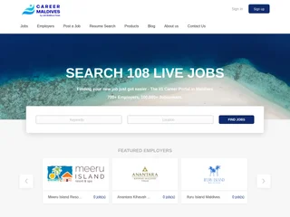 Career Maldives platform preview Career Maldives platform preview