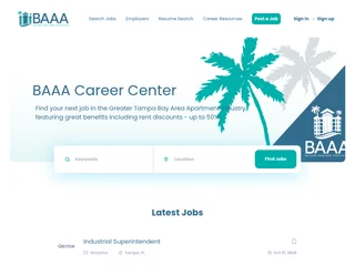 Bay Area Apartment Association Career Center screenshot preview