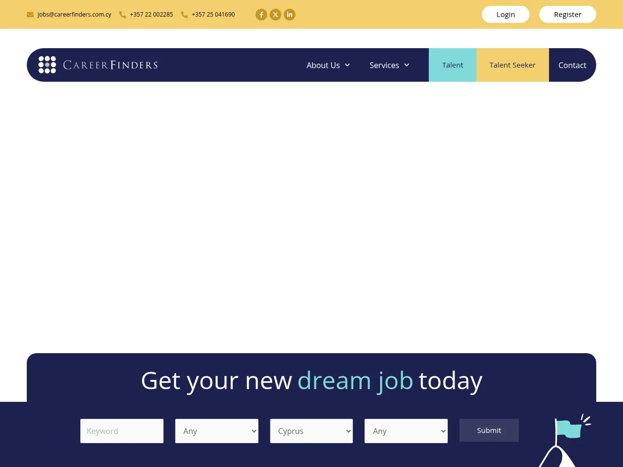 CareerFinders screenshot CareerFinders job board platform screenshot showing job search interface