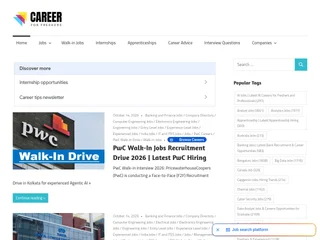 CareerForFreshers platform preview