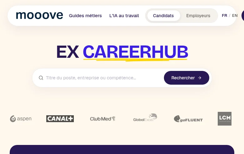 CareerHub screenshot CareerHub job board platform screenshot showing job search interface