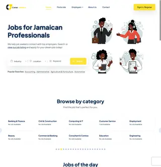 Career Jamaica platform preview