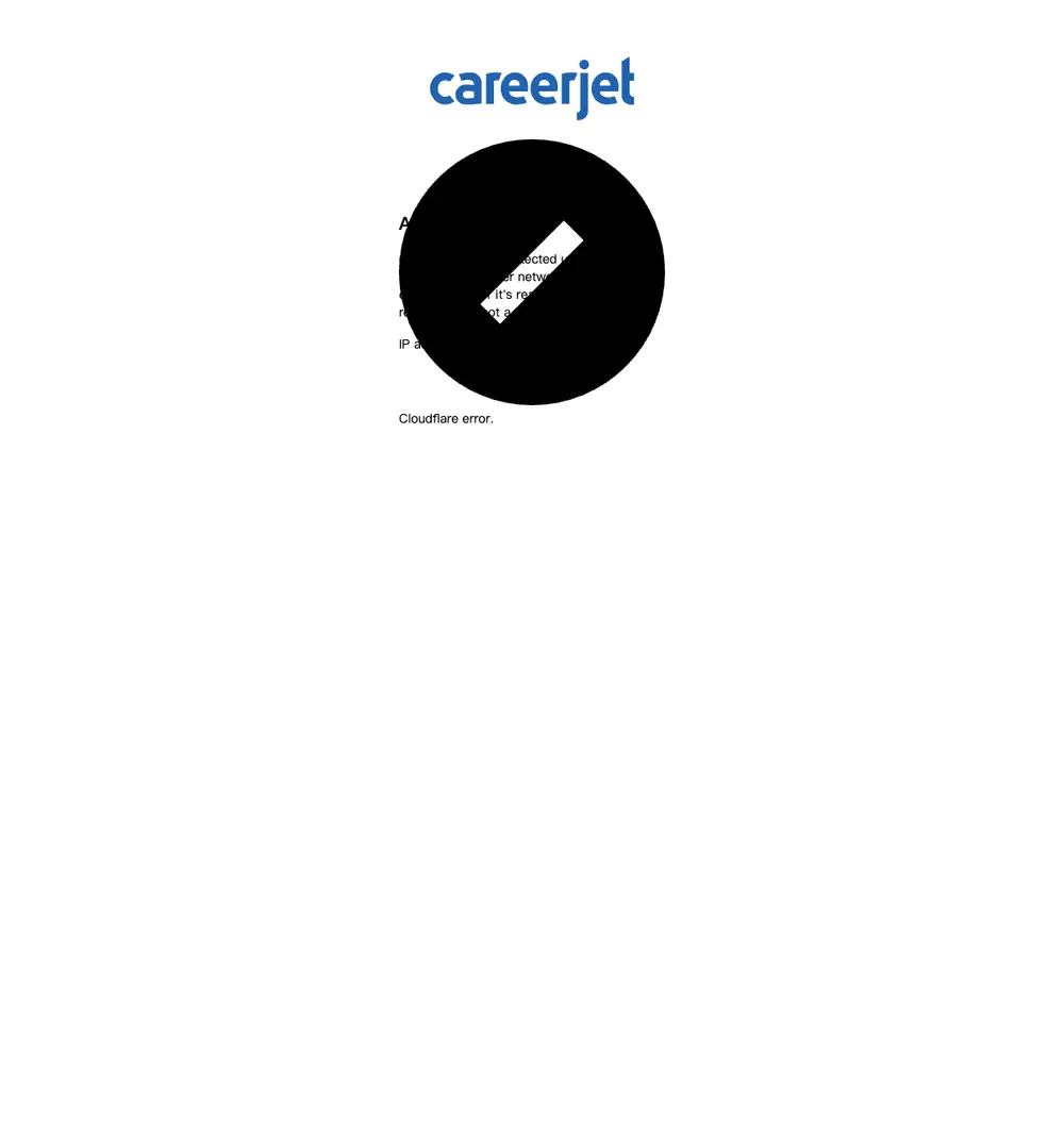 Careerjet job board platform screenshot showing job search interface