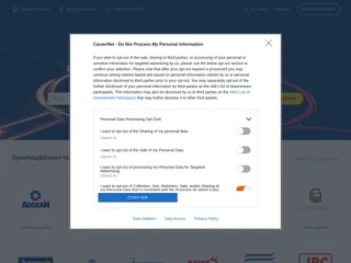 CareerNet.gr platform preview