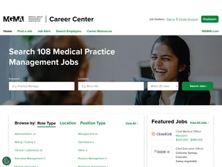 MGMA Career Center platform preview MGMA Career Center platform preview