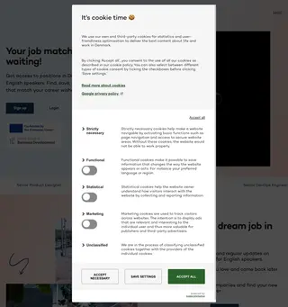 State of Denmark Careers platform preview
