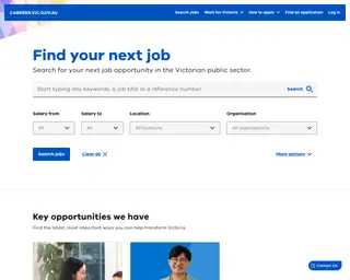 Careers Victoria platform preview