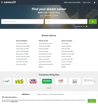Careers24 platform preview