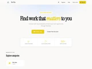 HireVibe platform preview HireVibe platform preview