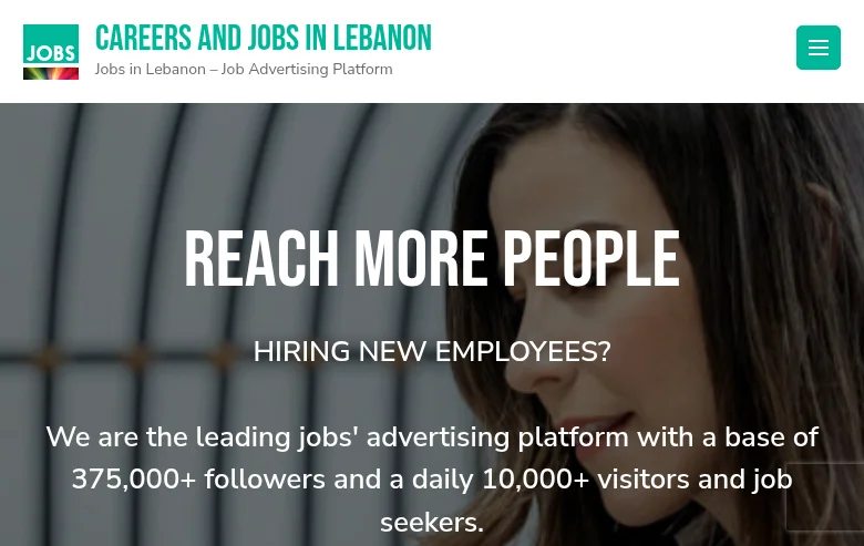 Careers and Jobs in Lebanon job board platform screenshot showing job search interface
