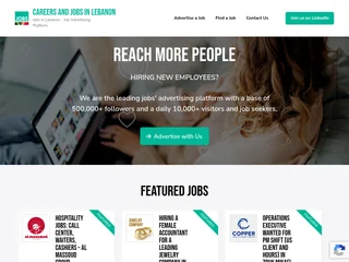 Careers and Jobs in Lebanon platform preview
