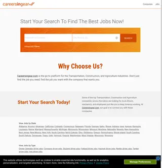 Careers In Gear platform preview