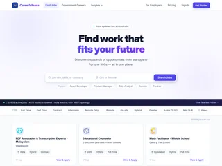 CareerVilaasa screenshot preview